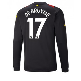 Herren Fußballbekleidung Manchester City Kevin De Bruyne #17 Auswärtstrikot 2022-23 Langarm